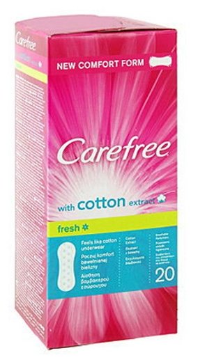 Carefree прокладки ежедневные Cotton extract Fresh (фото modal 2)