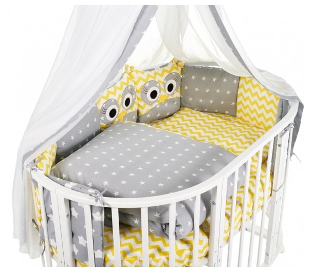 SWEET BABY комплект в овальную кроватку Civetta (10 предметов) (фото modal 4)