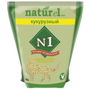 Наполнитель N1 Naturel Кукурузный (4.5 л) (фото modal nav 1)