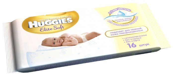 Влажные салфетки Huggies Elite Soft (фото modal 1)