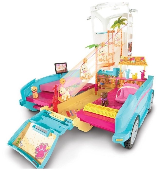 Barbie раскладной фургон для щенков (DLY33) (фото modal 3)