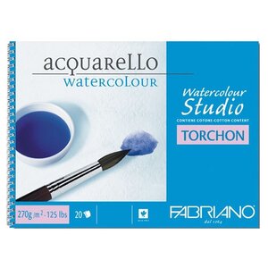 Альбом для акварели Fabriano Watercolour Studio Torchon 35.5 х 51 см, 270 г/м², 12 л. (фото modal nav 1)