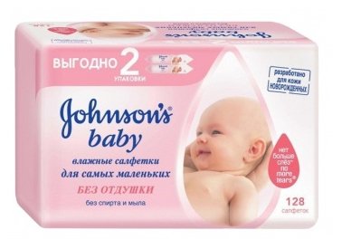 Влажные салфетки Johnson's Baby Без отдушки (фото modal 3)
