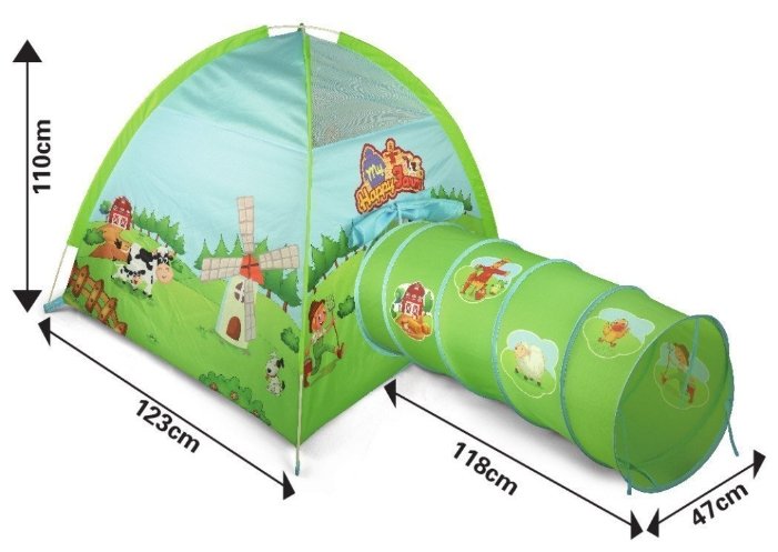 Палатка Linglier Ферма с туннелем HF031 (фото modal 2)