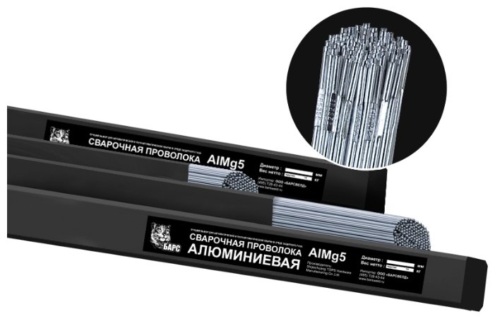 Пруток алюминиевый БАРС AlMg5 2.4 мм 5 кг (фото modal 1)