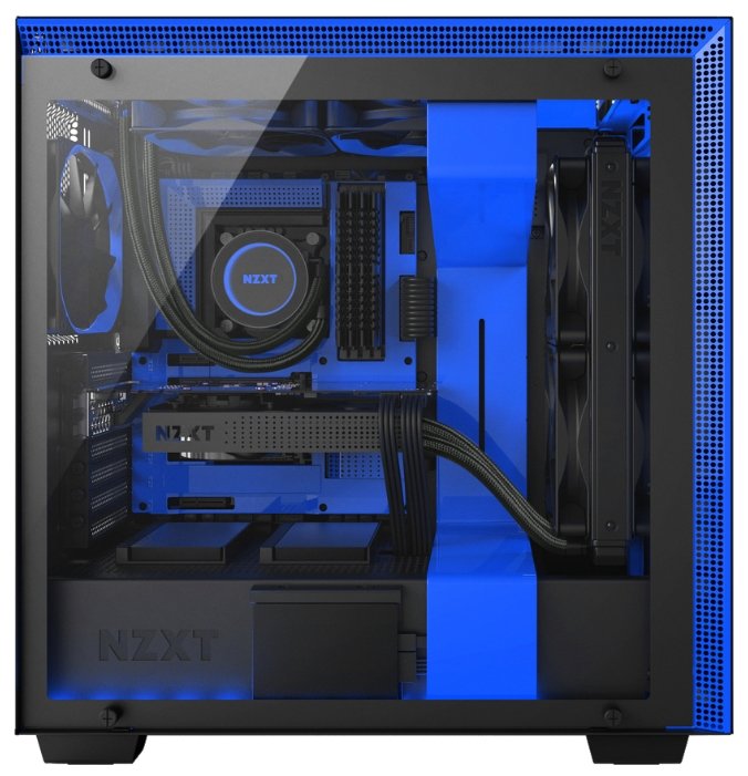 Компьютерный корпус NZXT H700i Black/blue (фото modal 10)