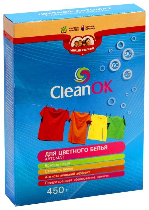 Стиральный порошок Clean OK Для цветного белья (автомат) (фото modal 1)