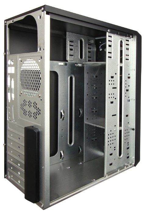 Компьютерный корпус ExeGate AA-323 w/o PSU Black (фото modal 2)