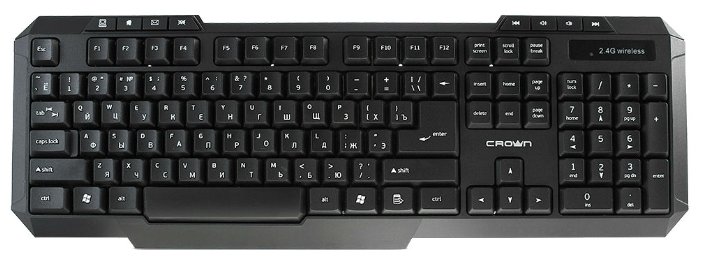 Клавиатура и мышь CROWN CMMK-953W Black USB (фото modal 2)