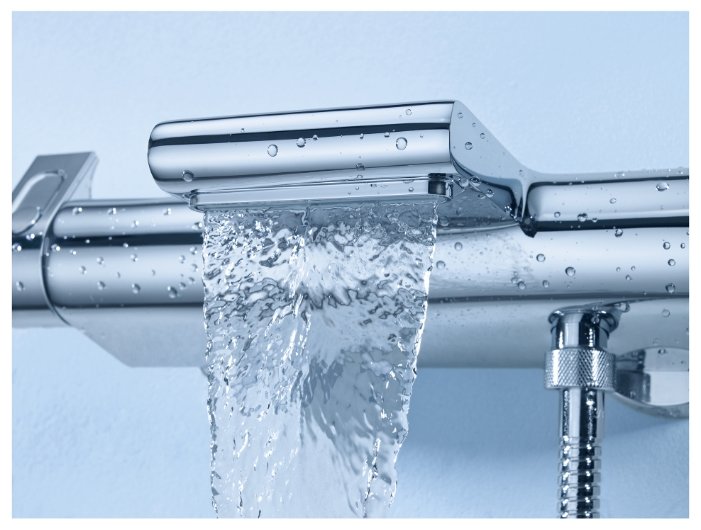 Термостатический двухрычажный смеситель для ванны с душем Grohe Grohtherm 2000 34464001 (фото modal 4)