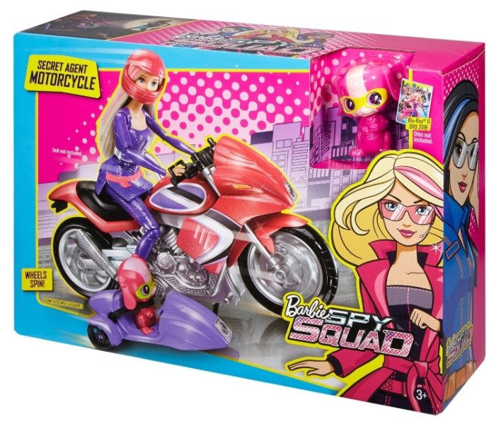 Barbie мотоцикл секретного агента (DHF21) (фото modal 2)
