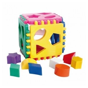 Сортер Польская пластмасса Куб с дырками (фото modal nav 1)