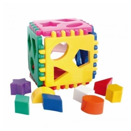 Сортер Польская пластмасса Куб с дырками (фото modal 1)