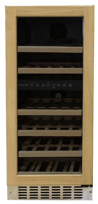 Встраиваемый винный шкаф Dunavox DAU-32.81 Half Wood (фото modal 1)