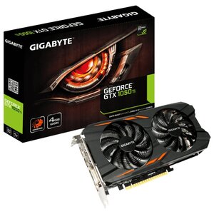 Видеокарта GIGABYTE GeForce GTX 1050 Ti 1316Mhz PCI-E 3.0 4096Mb 7000Mhz 128 bit DVI 3xHDMI HDCP Windforce (фото modal nav 6)