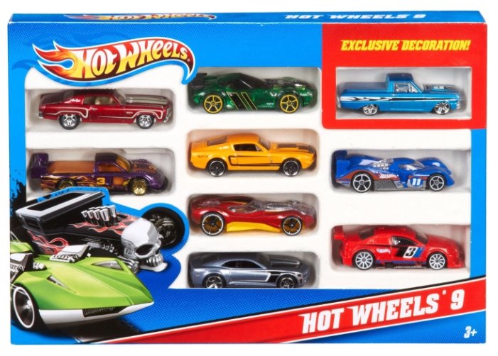 Набор машин Mattel Hot Wheels 10 штук в ассортименте (54886) 1:64 7 см (фото modal 5)
