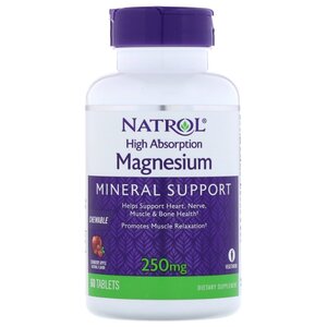 Минерал Natrol Magnesium High Absorption 250mg (60 таблеток) (фото modal nav 1)