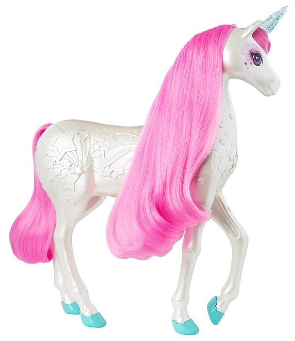 Barbie сверкающий единорог с волшебными волосами (GFH60) (фото modal 3)