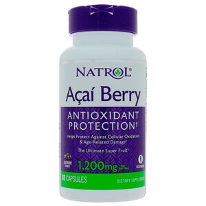 Антиоксидант Natrol Acai Berry 1200 mg (60 капсул) (фото modal nav 1)