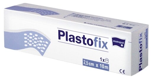Matopat Plastofix пластырь фиксирующий из нетканого материала, 2.5х1000 см, 1 шт. (фото modal 1)
