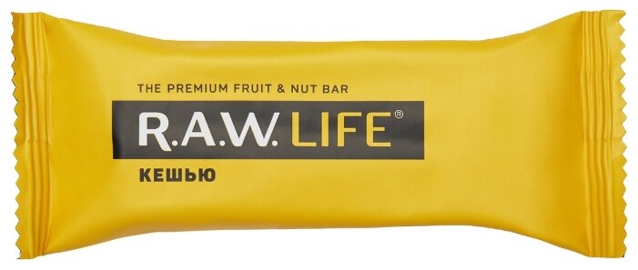 Фруктовый батончик R.A.W. Life Орехово-фруктовый батончик R.A.W. LIFE без сахара Кешью, 20 шт. (фото modal 3)