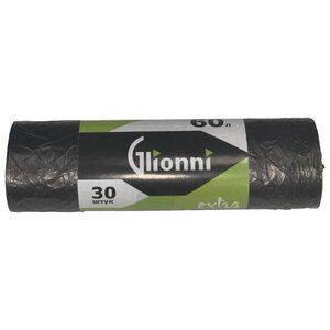 Мешки для мусора Glionni Extra 60 л (30 шт.) (фото modal nav 1)
