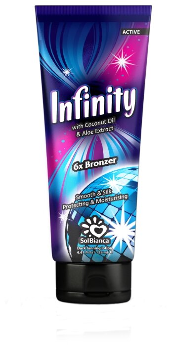 Крем для загара в солярии SolBianca Infinity с маслом кокоса, экстрактом алоэ и бронзаторами (фото modal 1)