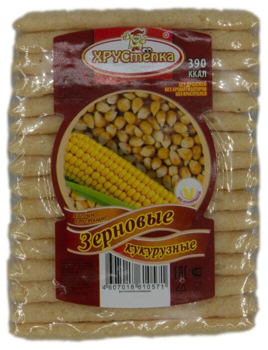 Хлебцы кукурузные ХРУСтепка Зерновые 80 г (фото modal 1)