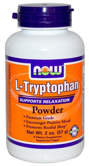 Аминокислота NOW L-Tryptophan Powder (57 гр) (фото modal 1)