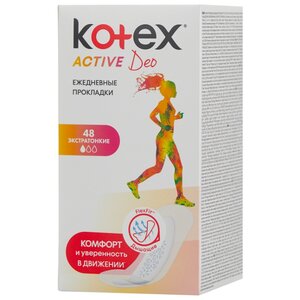 Kotex прокладки ежедневные Active Deo (фото modal nav 2)