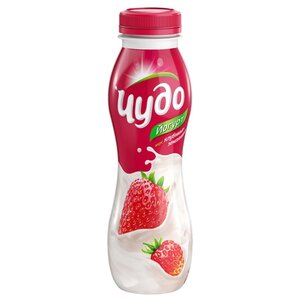 Питьевой йогурт Чудо клубника-земляника 2.4%, 270 г (фото modal nav 1)
