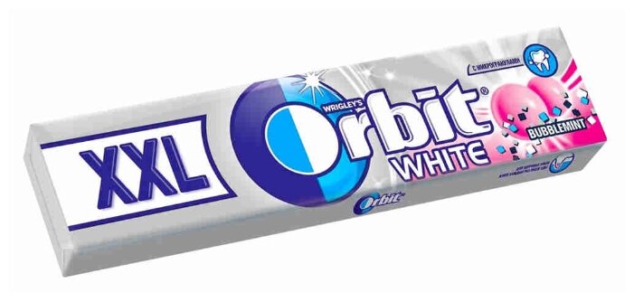 Жевательная резинка Orbit XXL White Bubblemint 20,4г (фото modal 1)