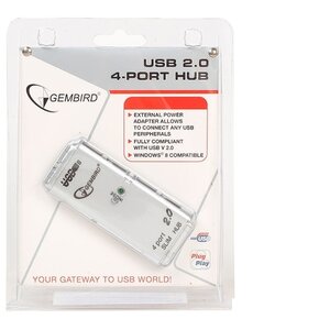 USB-концентратор Gembird UHB-C244, разъемов: 4 (фото modal nav 4)