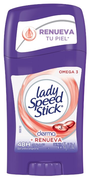 Дезодорант-антиперспирант стик Lady Speed Stick Derma + Omega 3 (фото modal 1)