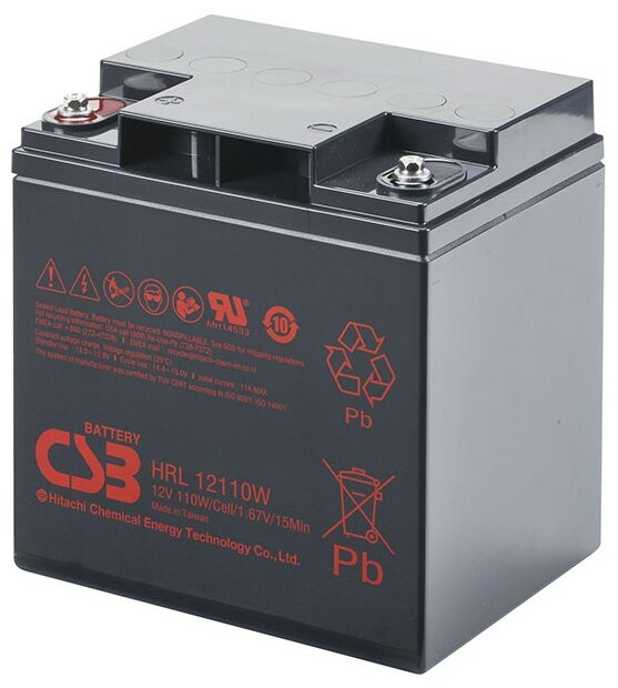 Аккумуляторная батарея CSB HRL 12110W 27.5 А·ч (фото modal 1)