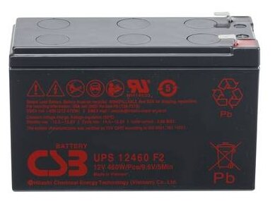 Аккумуляторная батарея CSB UPS 12460 12 А·ч (фото modal 1)