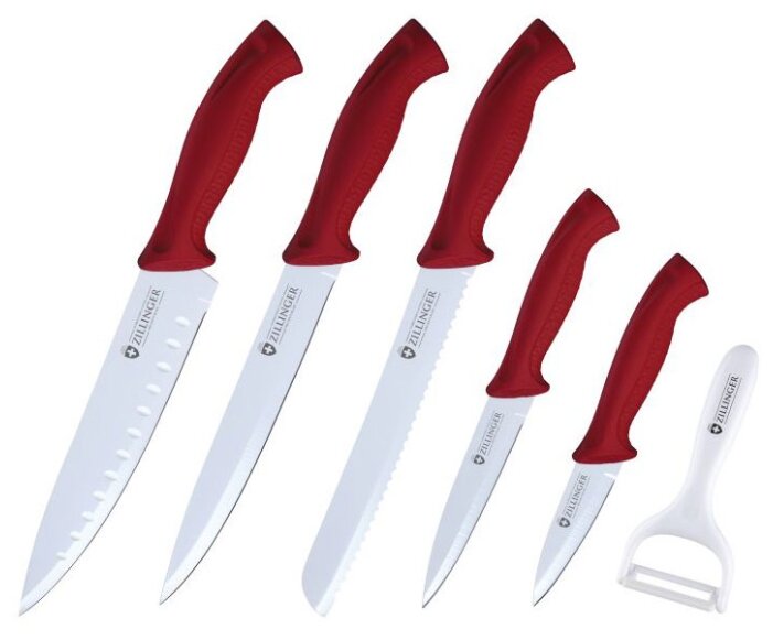 Набор Zillinger 5 ножей и овощечистка ZL-830 (фото modal 1)