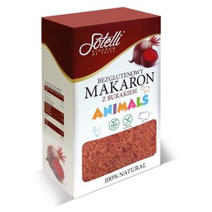 Sotelli Макароны Animals со свеклой gluten free, 400 г (фото modal nav 1)