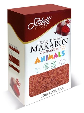 Sotelli Макароны Animals со свеклой gluten free, 400 г (фото modal 1)