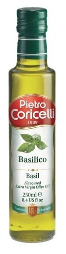 Pietro Coricelli Масло оливковое Extra Virgin Basilico, стеклянная бутылка (фото modal 1)