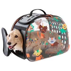 Переноска-сумка для собак Ibiyaya Transparent Hardcase Carrier 46х30х32 см (фото modal nav 3)