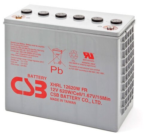 Аккумуляторная батарея CSB XHRL 12620W 139.3 А·ч (фото modal 1)