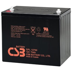 Аккумуляторная батарея CSB GPL 12750 75 А·ч (фото modal nav 1)