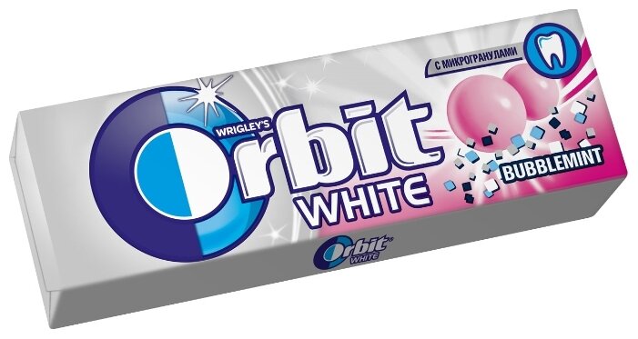 Жевательная резинка Orbit White Bubblemint без сахара, 30 шт. x 13,6 г (фото modal 2)