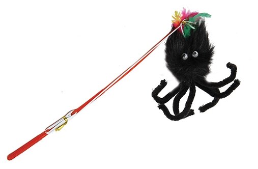 Дразнилка для кошек КАСКАД Удочка с пауком (27754648) (фото modal 1)