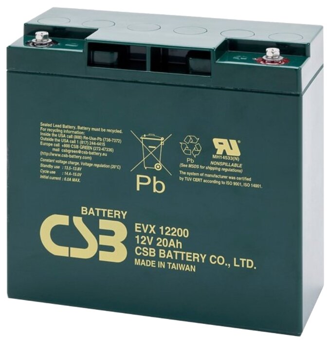 Аккумуляторная батарея CSB EVH 12240 24 А·ч (фото modal 1)