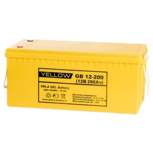 Аккумуляторная батарея YELLOW GB 12-200 200 А·ч (фото modal nav 1)