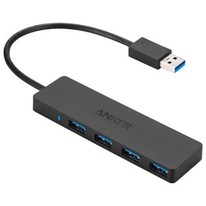 USB-концентратор ANKER 4-Port Ultra-Slim USB 3.0 Hub, разъемов: 4 (фото modal nav 1)