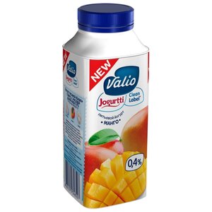 Питьевой йогурт Valio манго 0.4%, 330 г (фото modal nav 1)