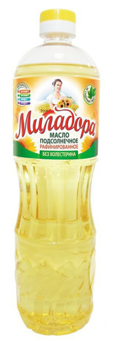 Миладора Масло подсолнечное рафинированное дезодорированное (фото modal 1)